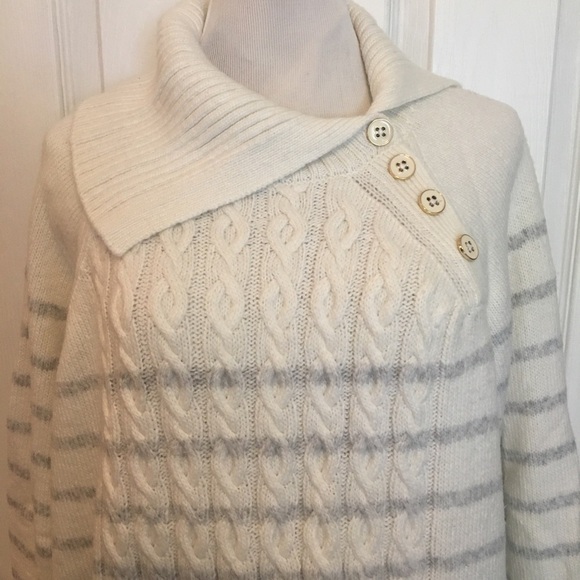 Croft & Barrow split cowl neck sweater sz 3X. Fall / Winter. Casual or dress. - Picture 3 of 9